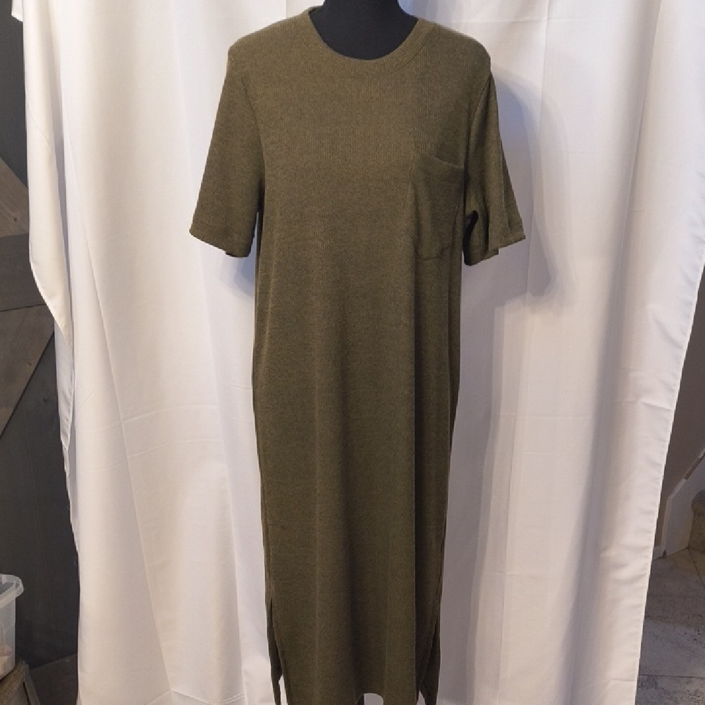 Madewell Olive Green Sweater Dress - Size L